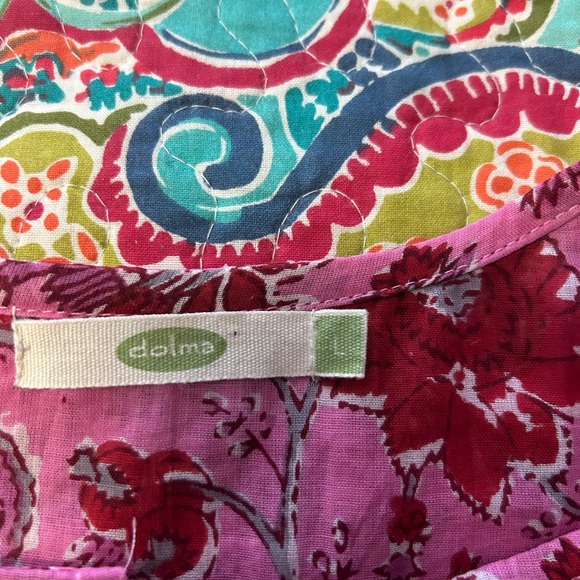 Dolma  Pink and Red Patterned flowy dress - Picture 4 of 8